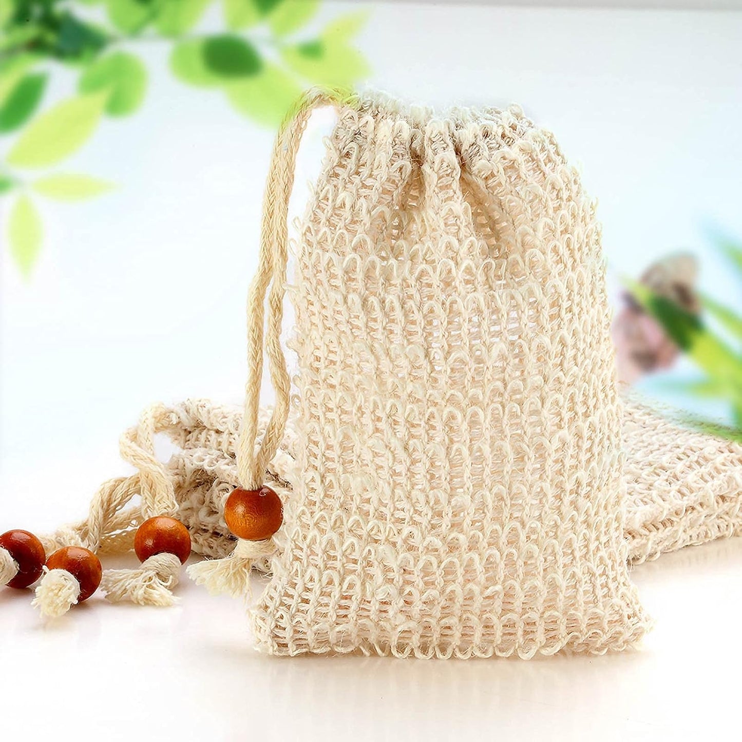 Natural Sisal Soap Saver Bag